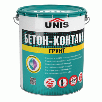 UNIS Юнис Бетон-Контакт Грунтовка 15 кг