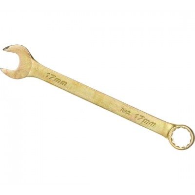 Ключ комбинированный 17 мм. желтый цинк. СИБРТЕХ