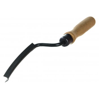 Расшивка каменщика для внешних швов, 10 мм, полукруглая, буковая ручка. СИБРТЕХ