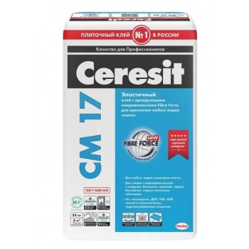 ЦЕРЕЗИТ (СЕРЕЗИТ) СМ-17 Клей для плитки Церезит Super Flex 25кг / Ceresit