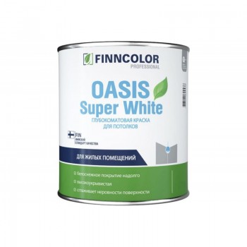 Краска для потолков FINNCOLOR OASIS SUPER WHITE 3 л