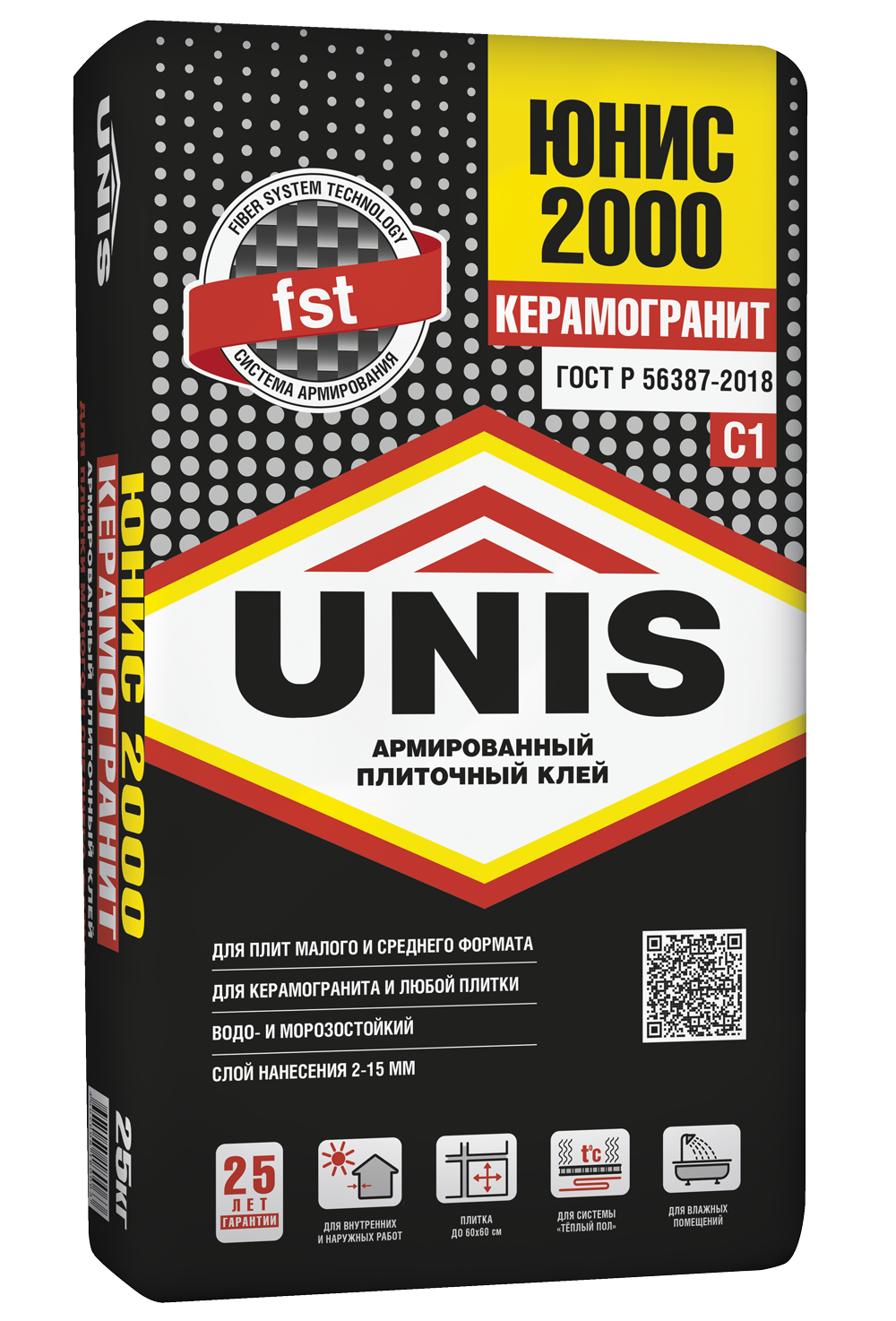 ЮНИС 2000 Универсальный плиточный клей для любой плитки